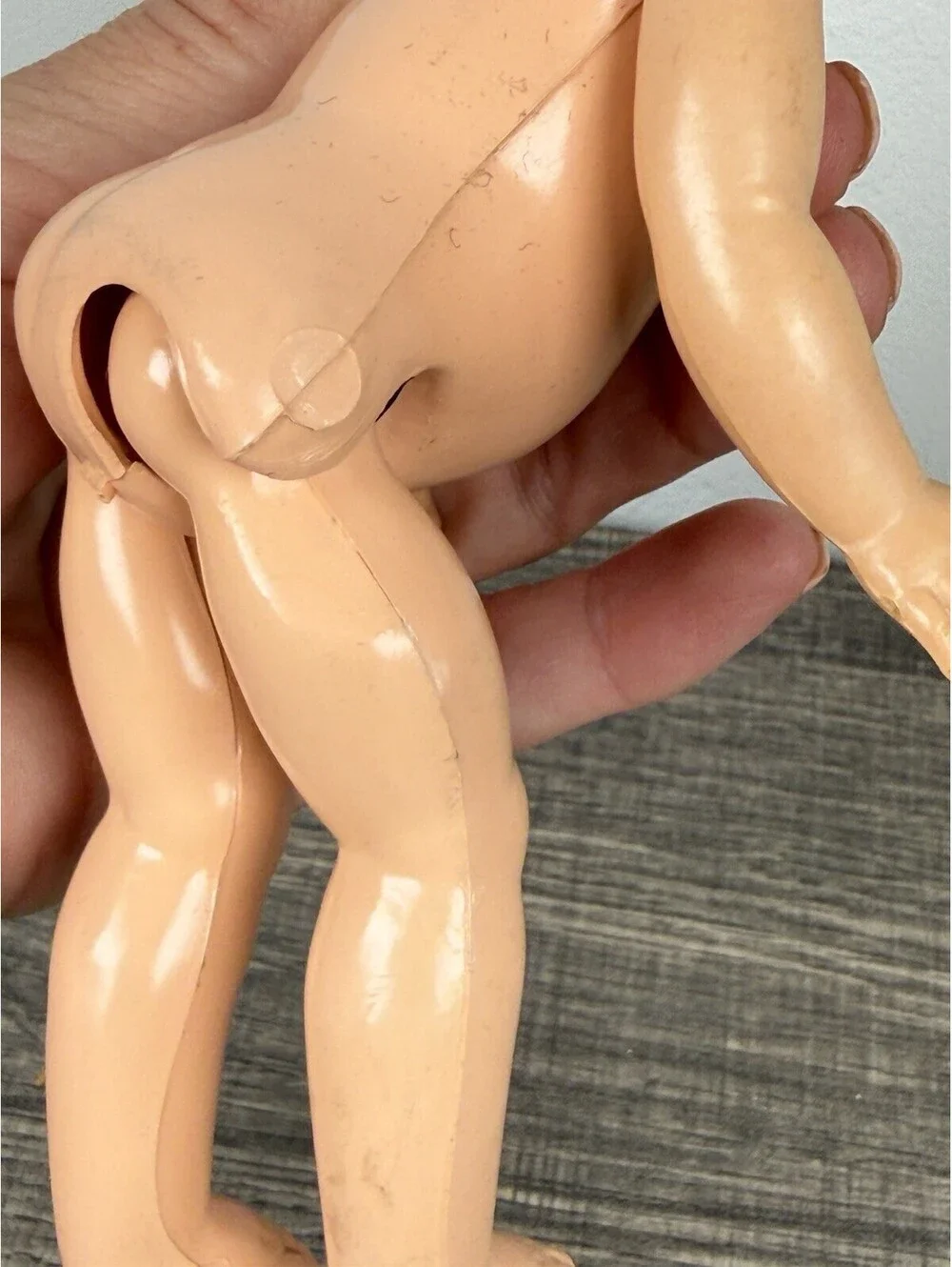 Vintage 8.5 Inch Sleepy Eye Hard Plastic Doll Blonde Ginny Walker Style